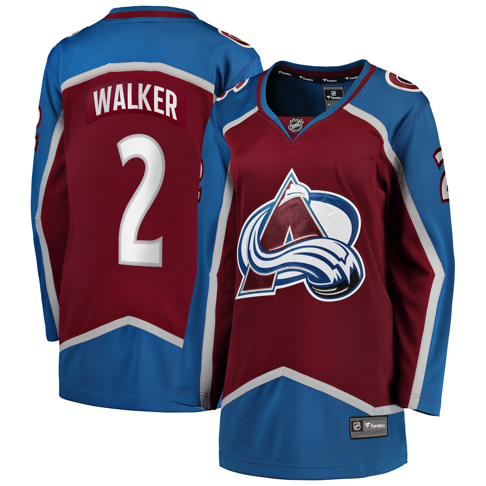 Sean Walker Colorado Avalanche Branded Women's Home Breakaway Player Jersey – Burgundy