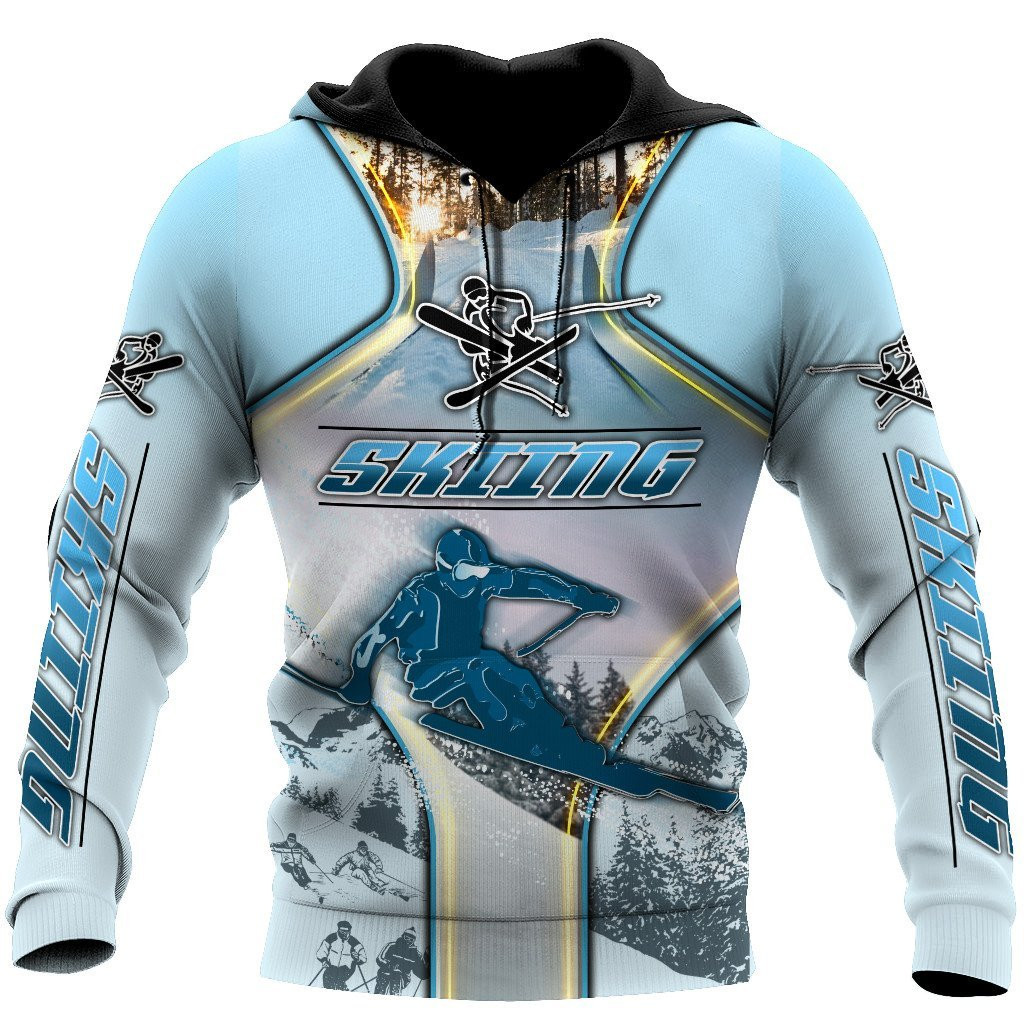 Skiing 3D All Over Printed Shirt & Short For Men And Women Pl