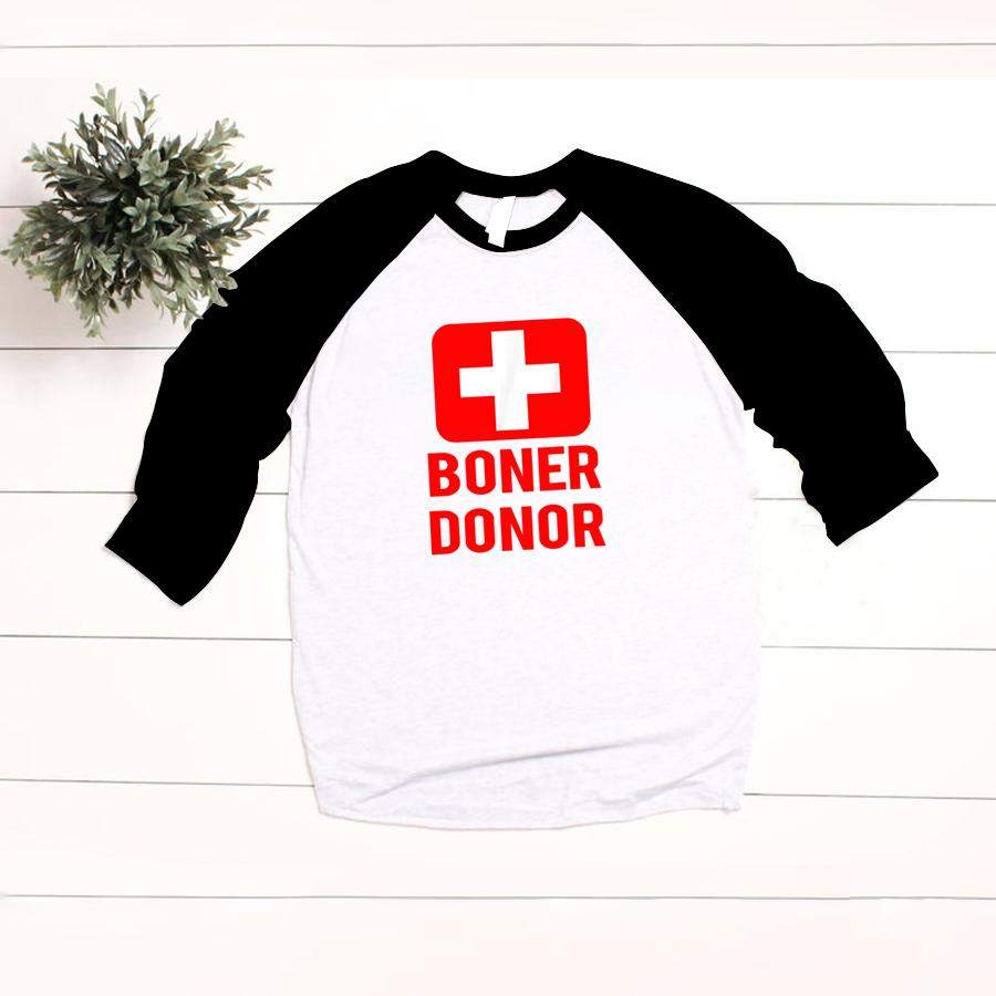 Mens Boner Donor Funny Beach Halloween Shirt