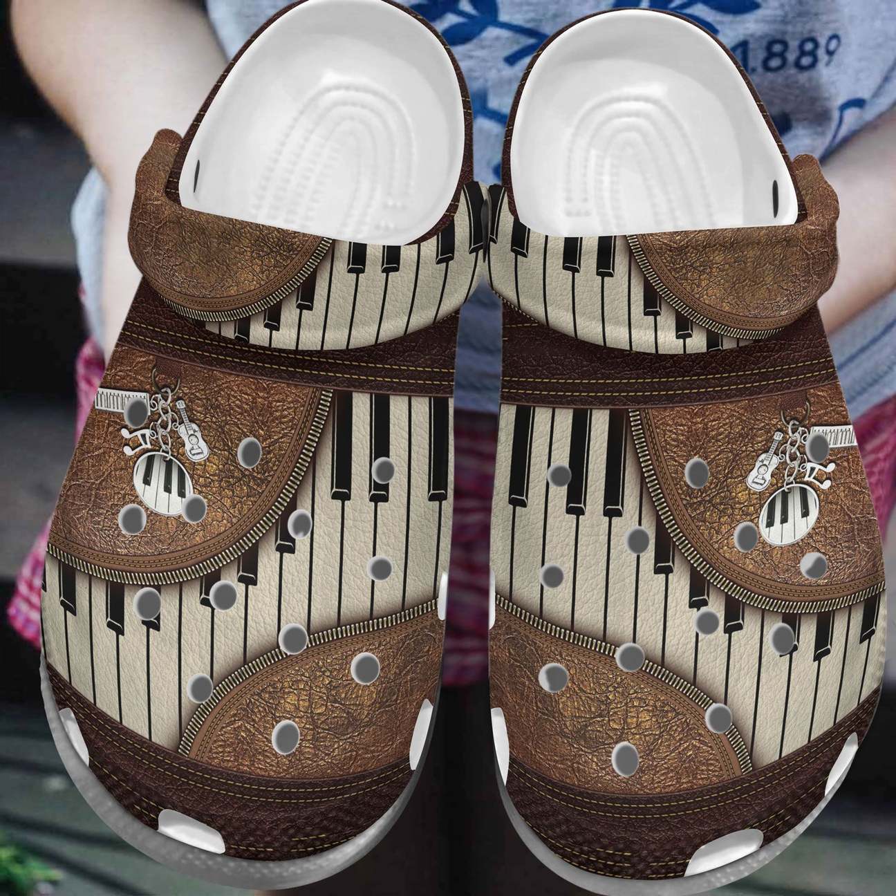 Piano Personalized Clog, Custom Name, Text, Color, Number Fashion Style For Women, Men, Kid, Print 3D Love Piano