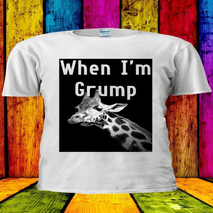 Funny Angry Giraffe Pattern Summer Creative Men’S T-Shirt