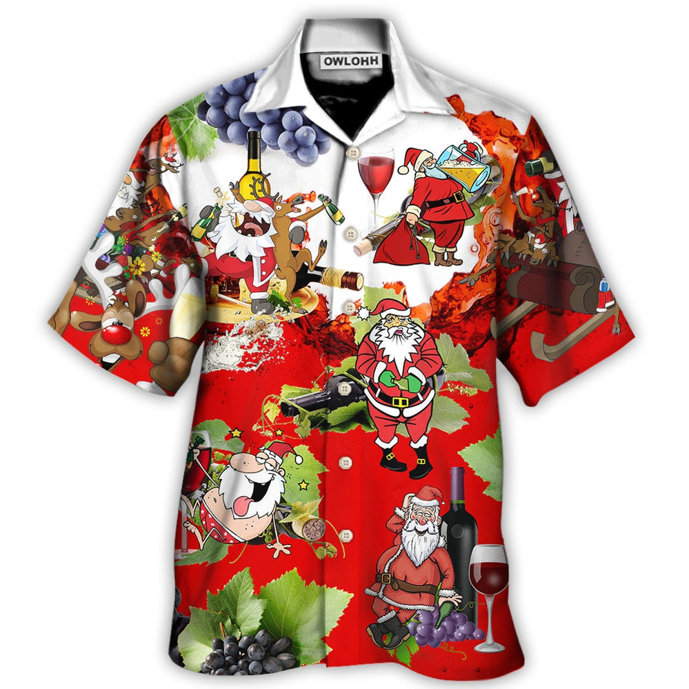 Christmas Santa Get Drunk At Party Hawaii Shirt Ha51139