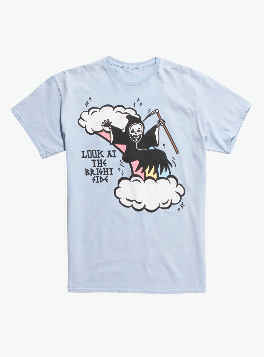 Grim Reaper Rainbow Look At The Bright Side Shirt