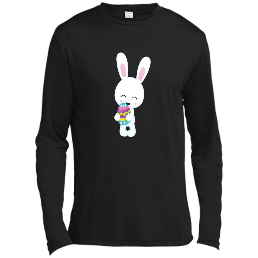 Cute Easter Bunny Graphic T-Shirt Long Sleeve Moisture Absorbing Shirt