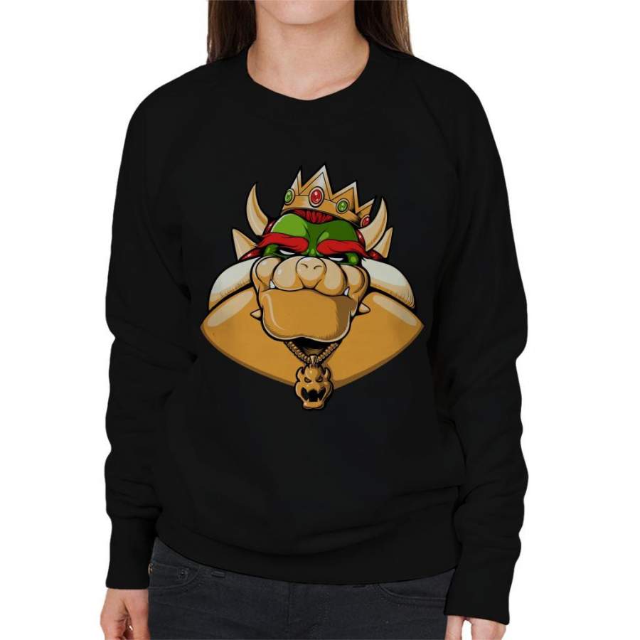 Notorious Boss Bowser Super Mario Women’s Sweatshirt