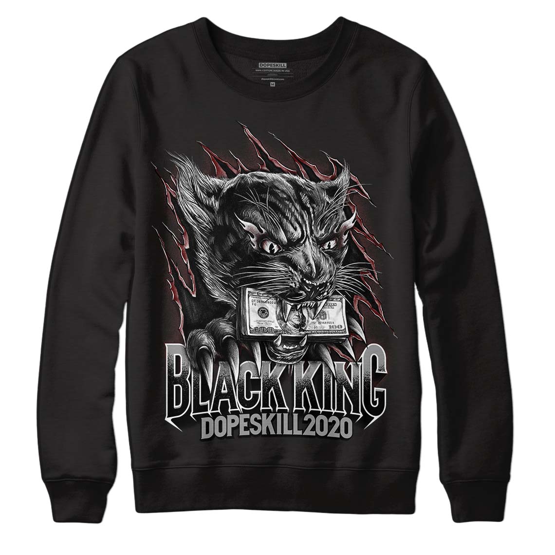 A Ma Maniére X 12S Dopeskill Sweatshirt Black King Graphic