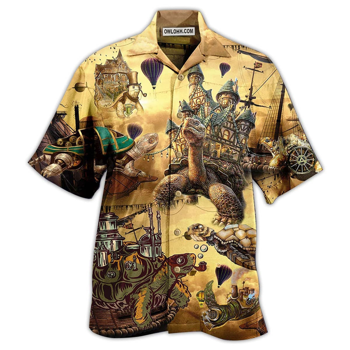 Turtle Vintage House – Hawaiian Shirt  – Owl Ohh