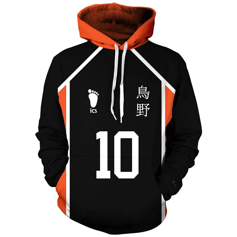 Anime Haikyuu Costume Hoodie Pullover – 3D Printed Hooded Sweatshirt