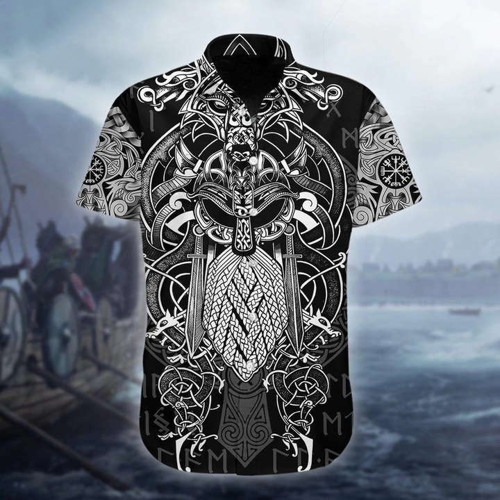 Viking Warrior Blood Hawaii Shirt Ha396