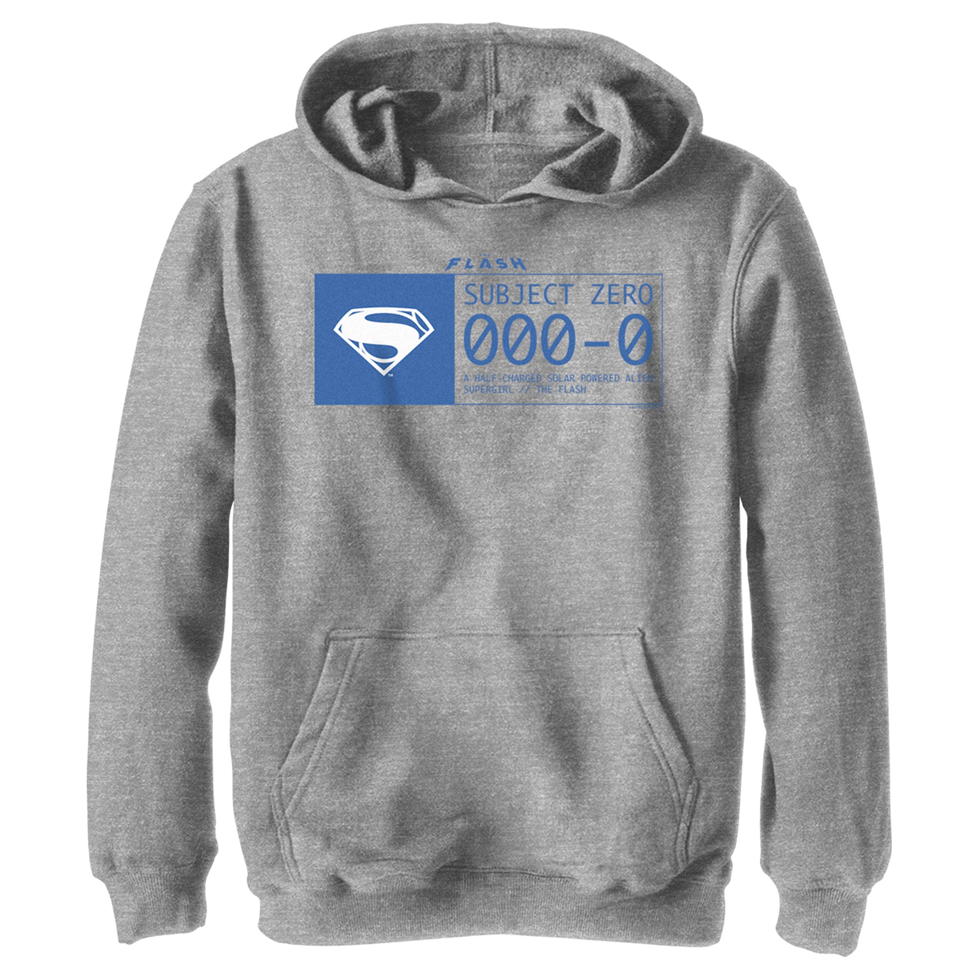 Boy’S The Flash Supergirl Subject Zero Blue Pull Over Hoodie