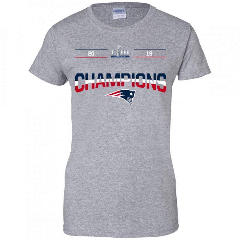 New England Patriots Liiii Championship Shirt G200L Gildan Ladies 100 Cotton T-Shirt