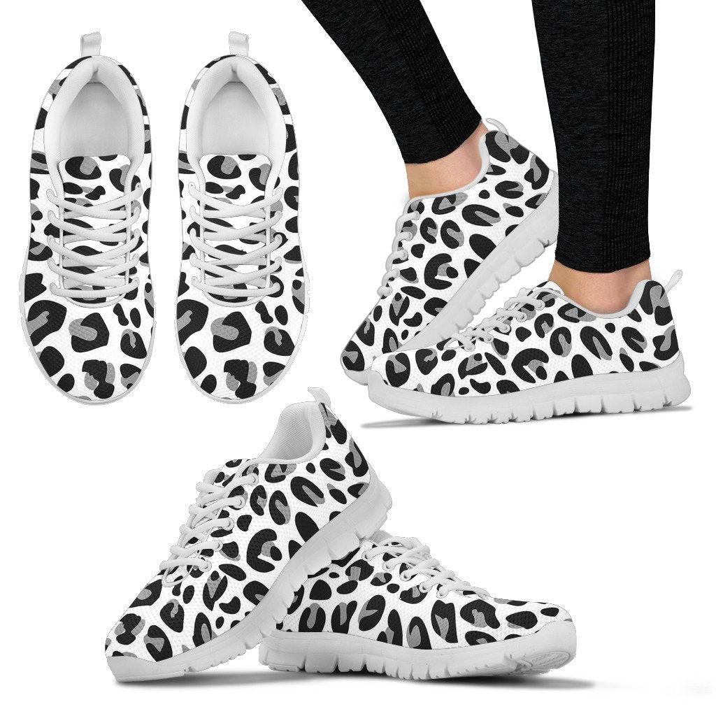 Snow Leopard Skin Print  Women Sneakers