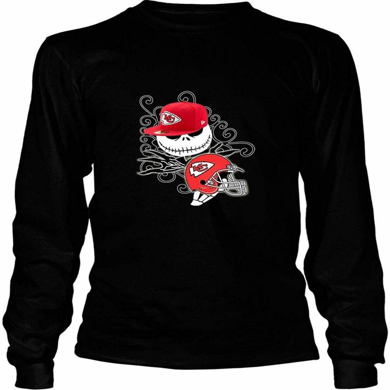 Scary Halloween T Shirt, Kansas City Chiefs T Shirt – Long Sleeve