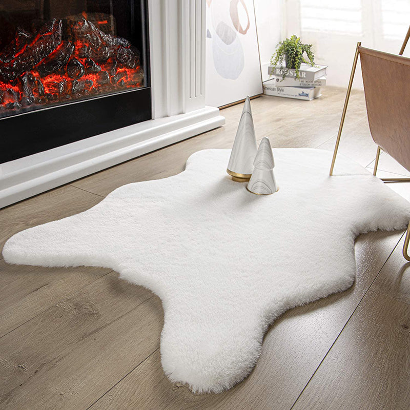 Ultra Soft Faux Rabbit Fur Area Rug