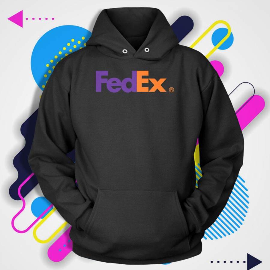 Fedex Logo With Purple And Orange Color Men’S Hoodie T-Shirt