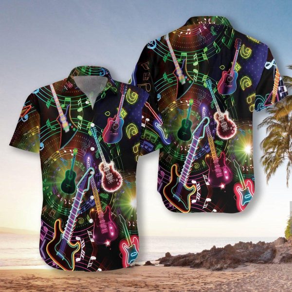 Colorful Guitars Hawaii Shirt For Men Women Ha28486