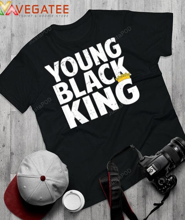 Young Black King Black Dad Afro African American Black History Month Shirt, Father’S Day Gift