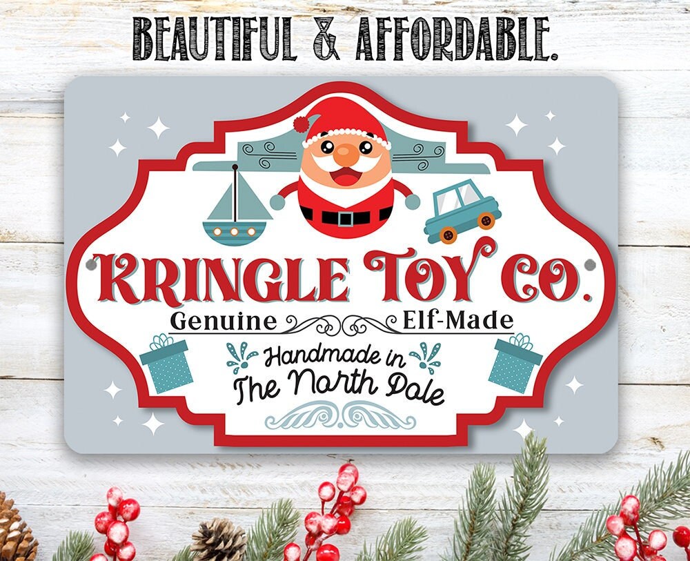 Kringle Toy Company 8″ x 12″ or 12″ x 18″ Aluminum Tin Awesome Metal Poster