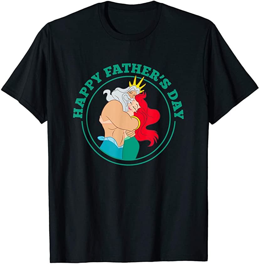 The Little Mermaid Ariel and King Triton Father’s Day T-Shirt