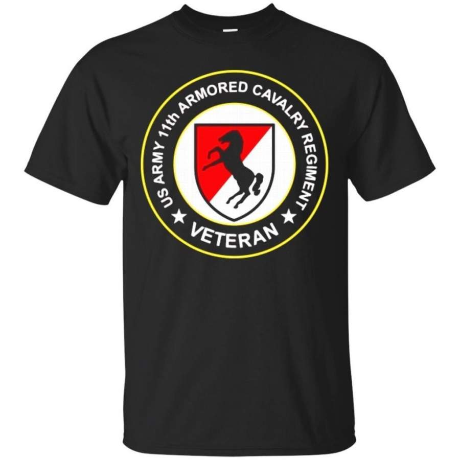 Amazing fagraphix Men’s US Army 11th Armored Cavalry Regiment Veteran T-Shirt