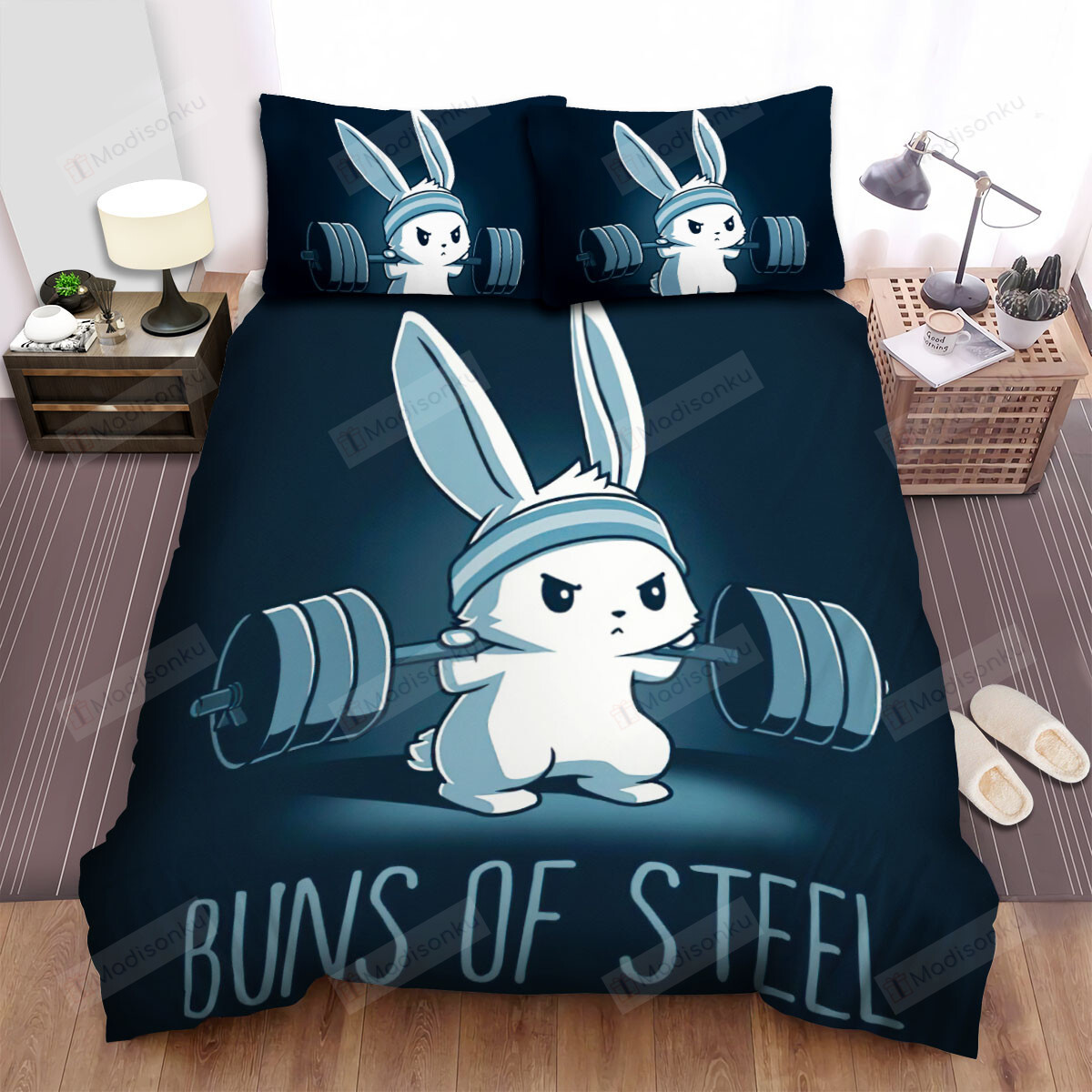 The Wild Animal – Buns Of Steel Rabbit Bed Sheets Spread Duvet Cover Bedding Sets