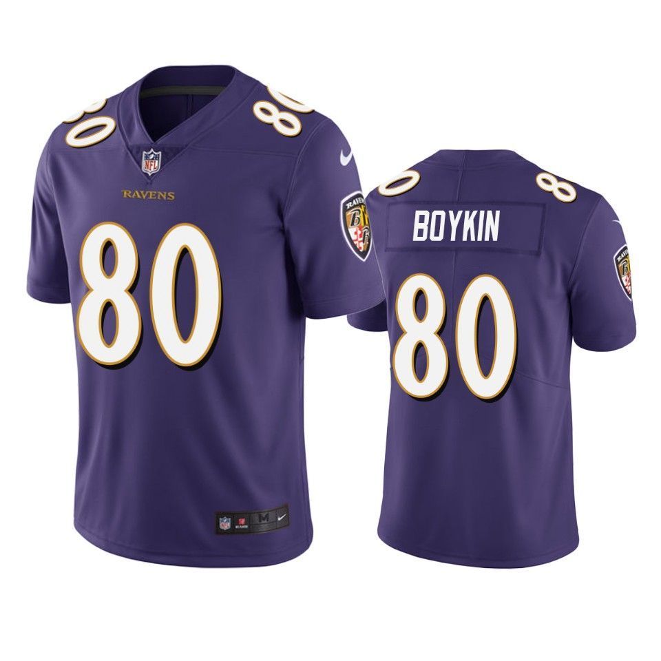 Baltimore Ravens Miles Boykin 2019 NFL Draft Purple Vapor Limited Jersey