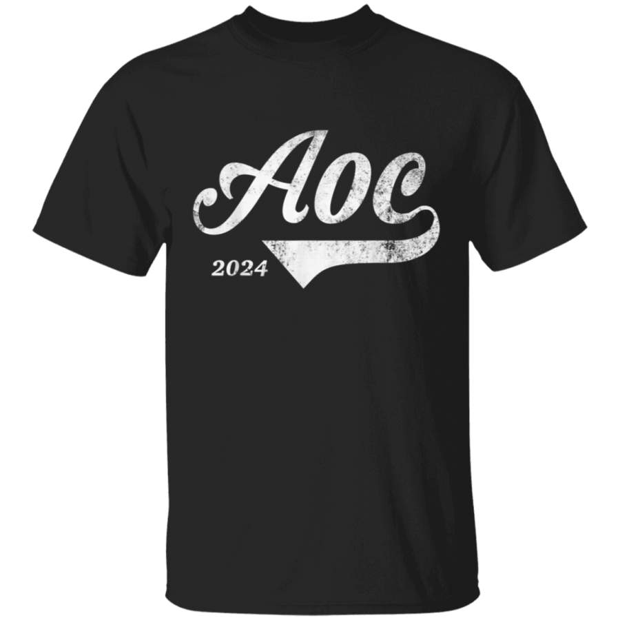 AOC for President 2024 Tee OcasioCortez Retro Classic Style TShirt