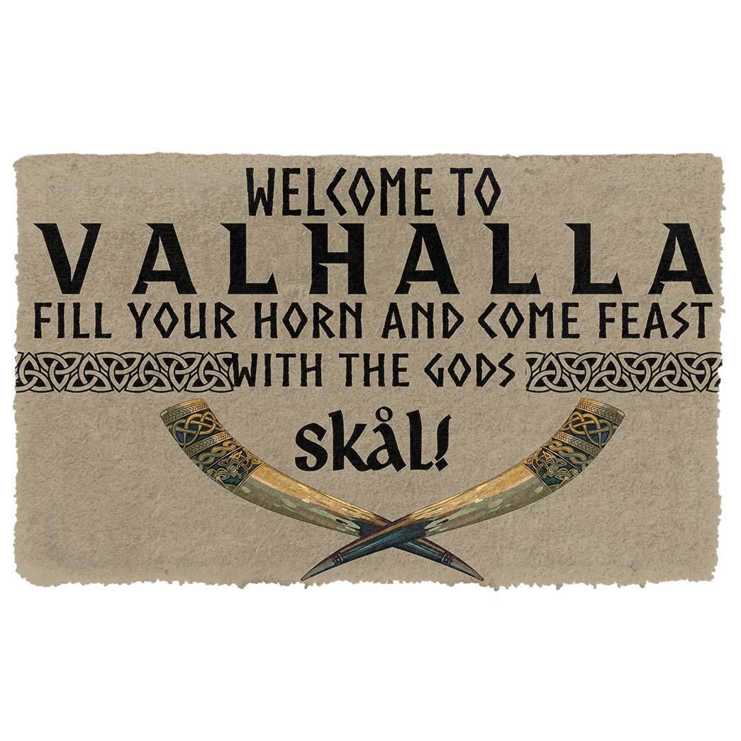 Alohazing 3D Welcome To Valhalla Doormat