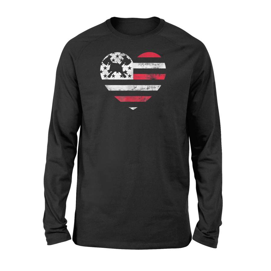 I Love My Firefighter Girlfriend Firemen Long Sleeve T-Shirt