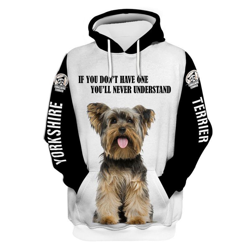 Mother’S Day Gifts 3D Print Yorkshire Terrier  Adult Unisex