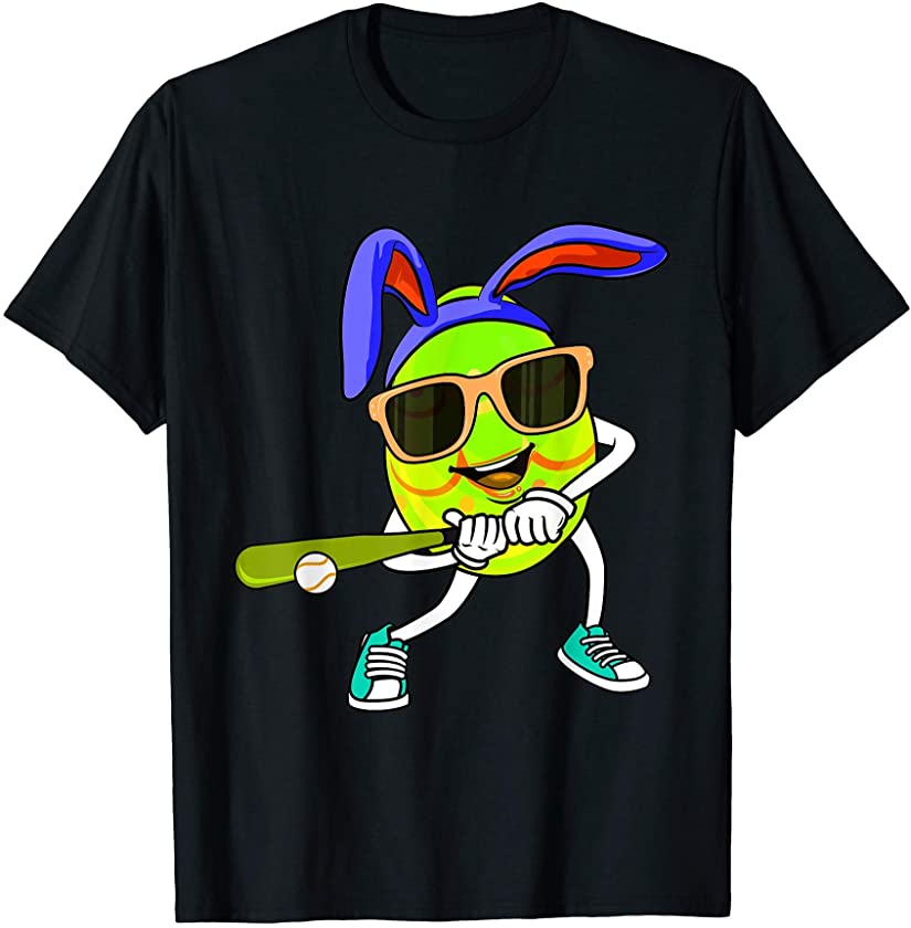 Toddler Boys Easter Bunny Baseball Pitcher Outfit Kids Teens T-Shirt