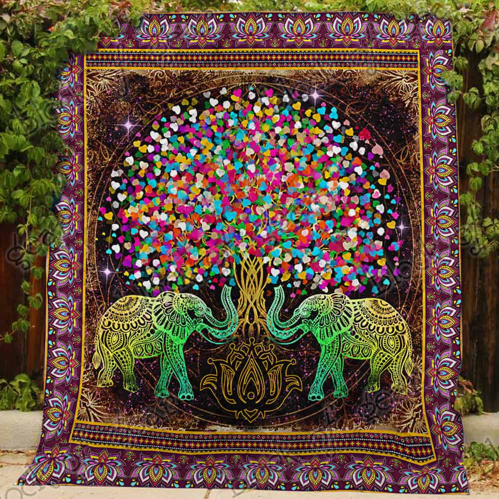 Elephant Tree Of Life Quilt Ttl209