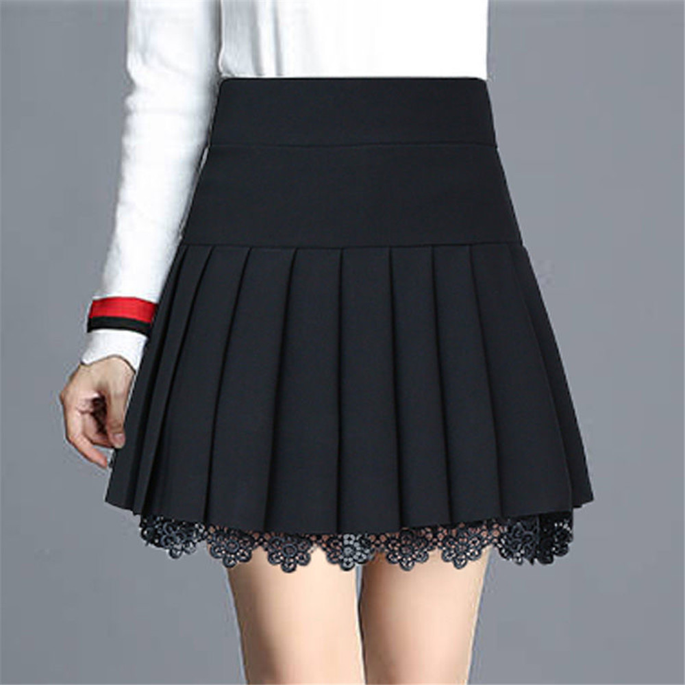 2022 Korean Fashion Skirts Pleated Women High Waist Summer Knee-length Preppy Style Hot Sale Street School Casual Female Faldas alx