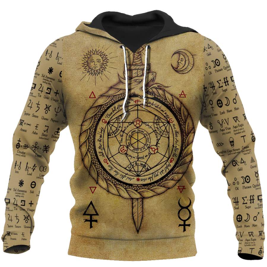 Alchemy 3D All Over Printed Shirts Hoodie JJ020103