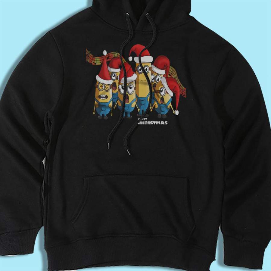 Christmas Minions King Of The Platypus Sing A Song Men’S Hoodie