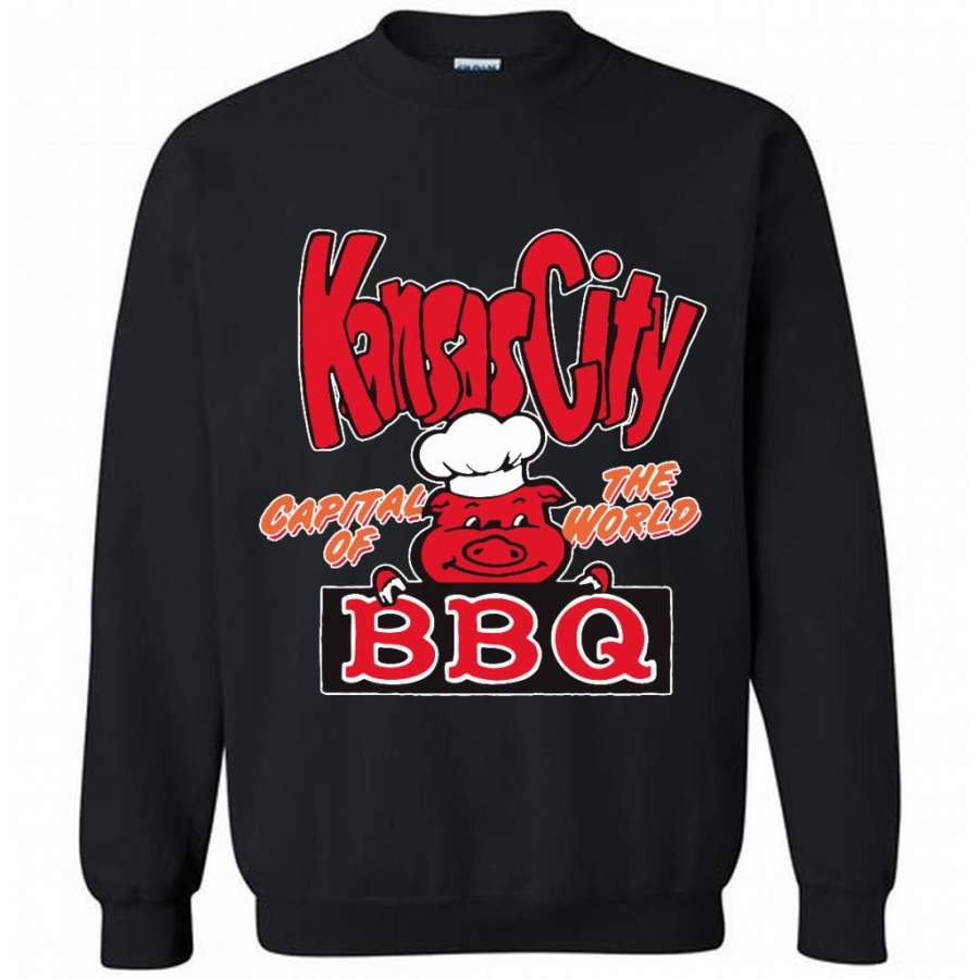 Kansas City Capital Of The World BBQ B – Gildan Crewneck Sweatshirt