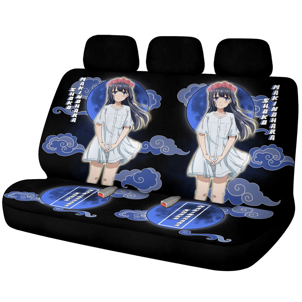 Shoko Makinohara Car Back Seat Covers Custom Bunny Girl Senpai Anime Car Accessories