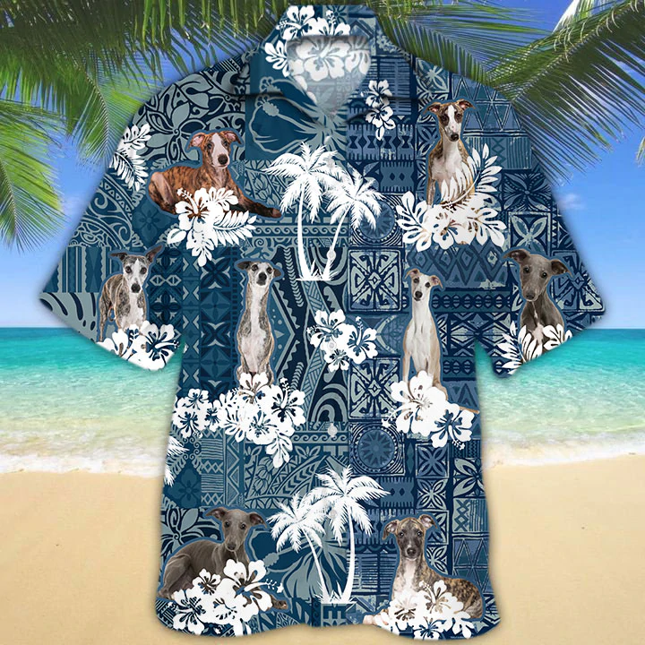 Whippet Hawaii Flowers Aloha Hawaii Hawaii Shirt Ha89822