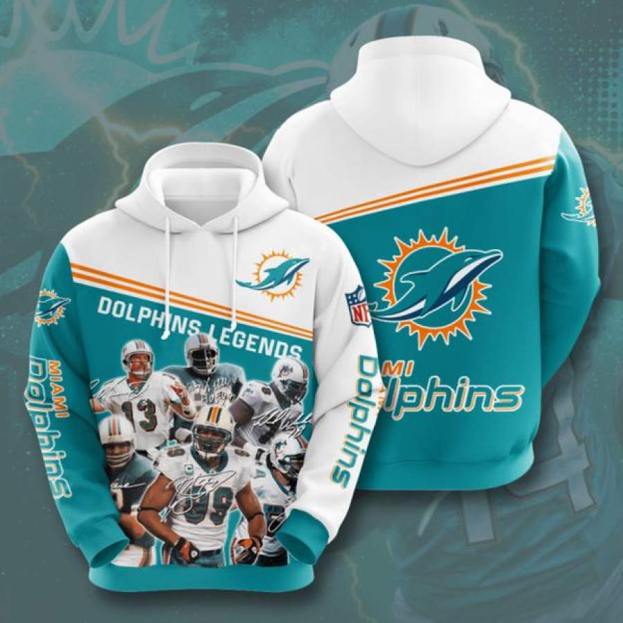 Miami Dolphins Hoodie 3D Style2409 All Over Printed