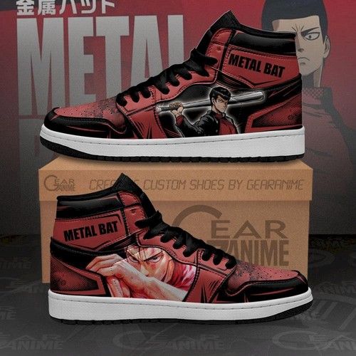 Metal Bat Jordan Sneakers One Punch Man Anime Custom Shoes Mn10 Jordan Sneaker
