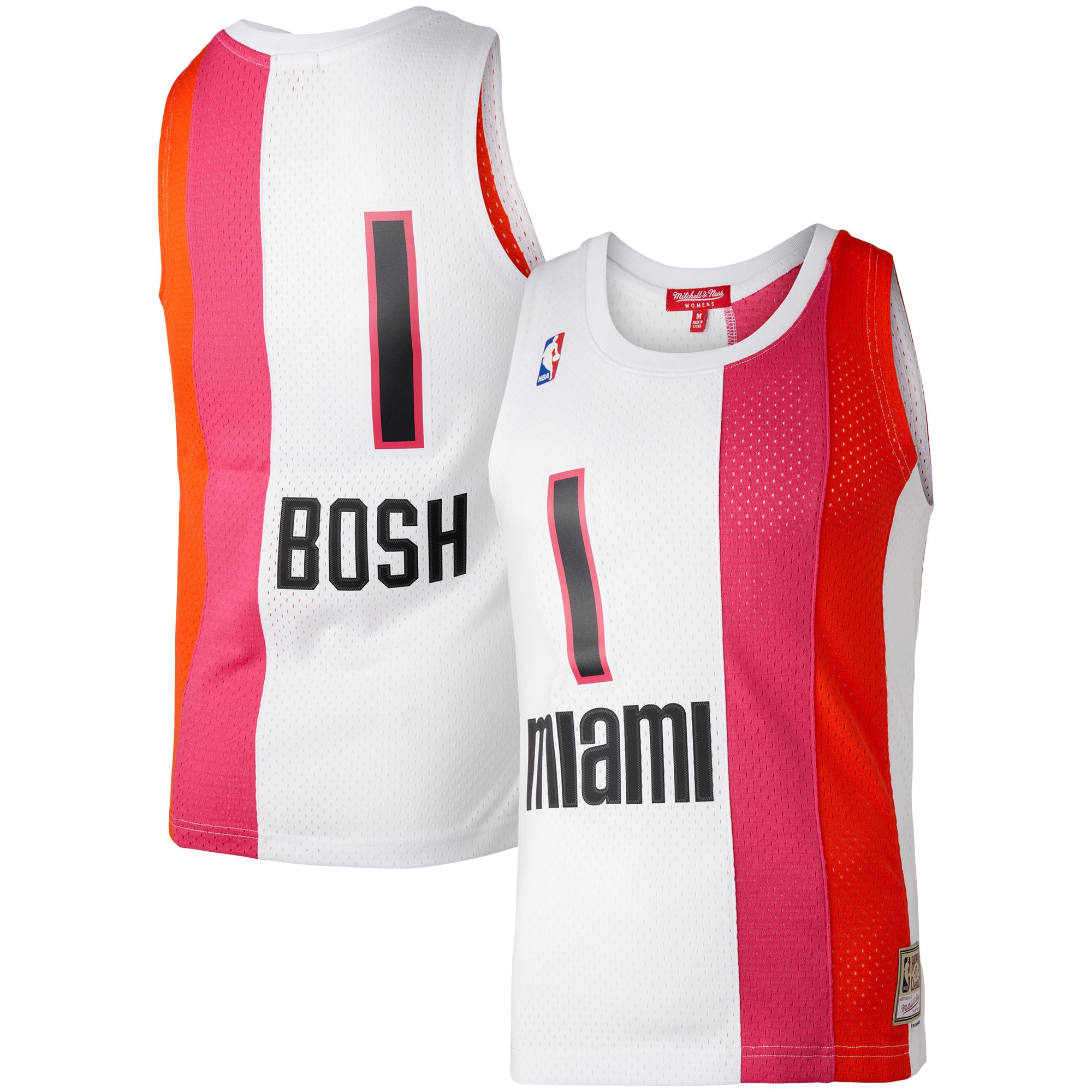 Chris Bosh Miami Heat Mitchell & Ness Womens Hardwood Classics 2011 Swingman Jersey – White NBA