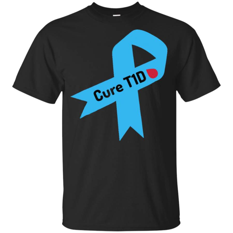 AGR Cure T1D Diabetes Shirt for Men Women Kids Ribbon Shirt youth t-shirt