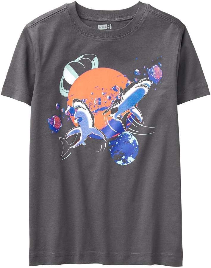 Crazy 8 Crazy8 Shark Space Shirt