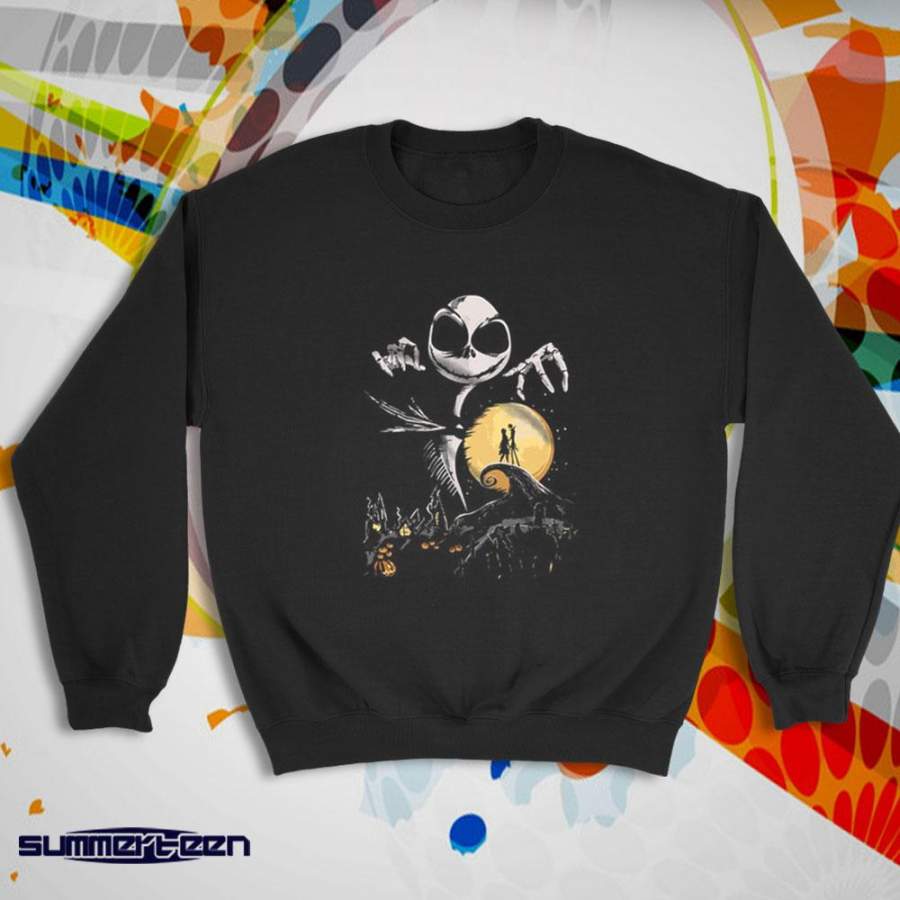 Nightmare Before Christmas Halloween Couple Women’S Sweatshirt