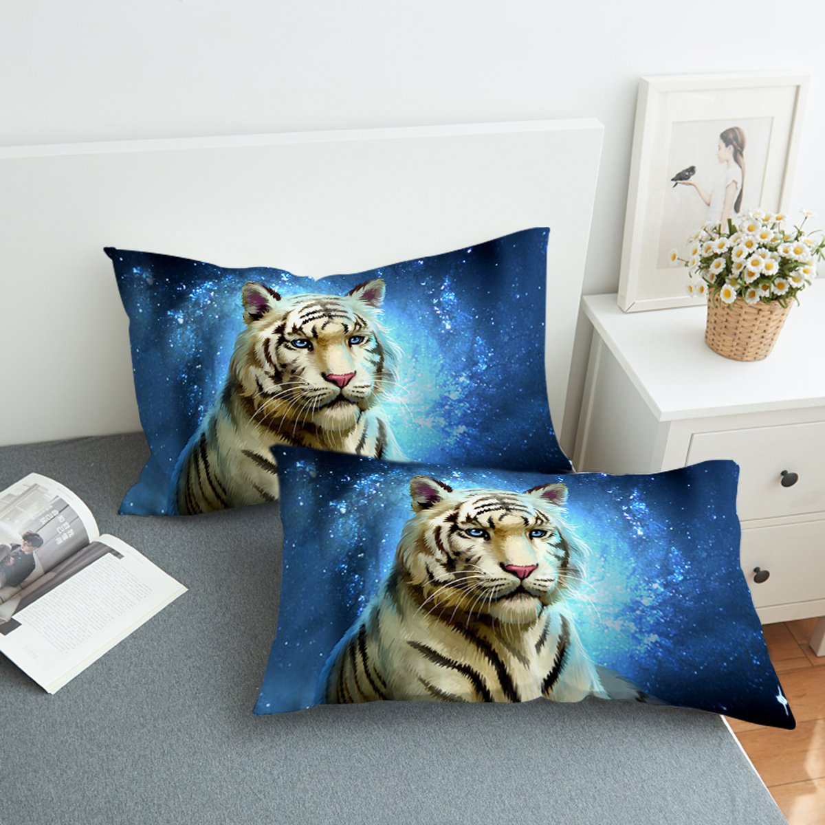 White Tiger Swzt2032 Pillowcase