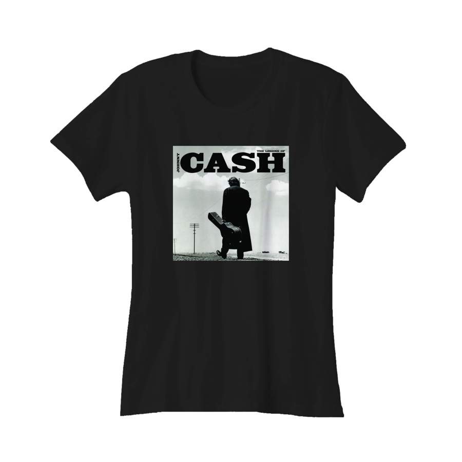 Johnny Cash Tattered And Torn Vintage Muscle2 Women’s T-Shirt