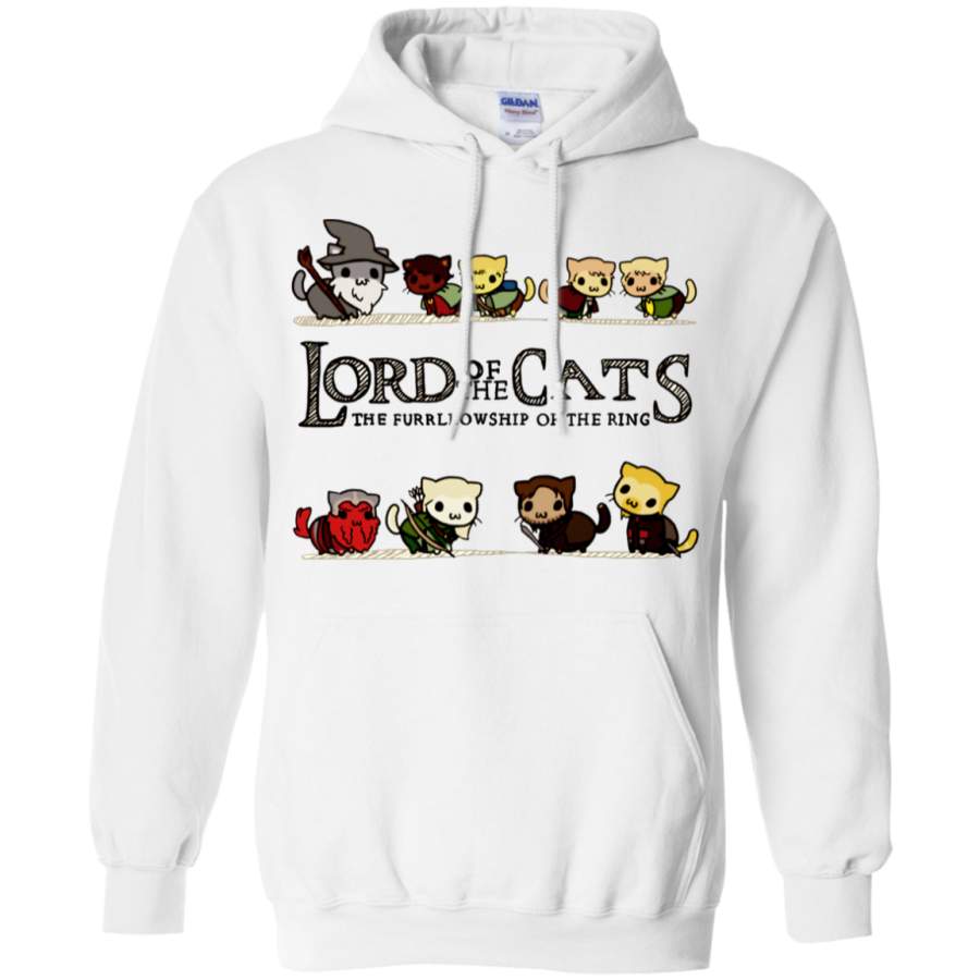 AGR The Lord of the Cats, The Furrlowship of the Ring Gildan Pullover Hoodie