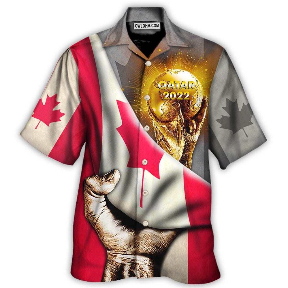 World Cup Qatar 2022 Canada Will Be The Champion – Hawaiian Shirt  – Owl Ohh