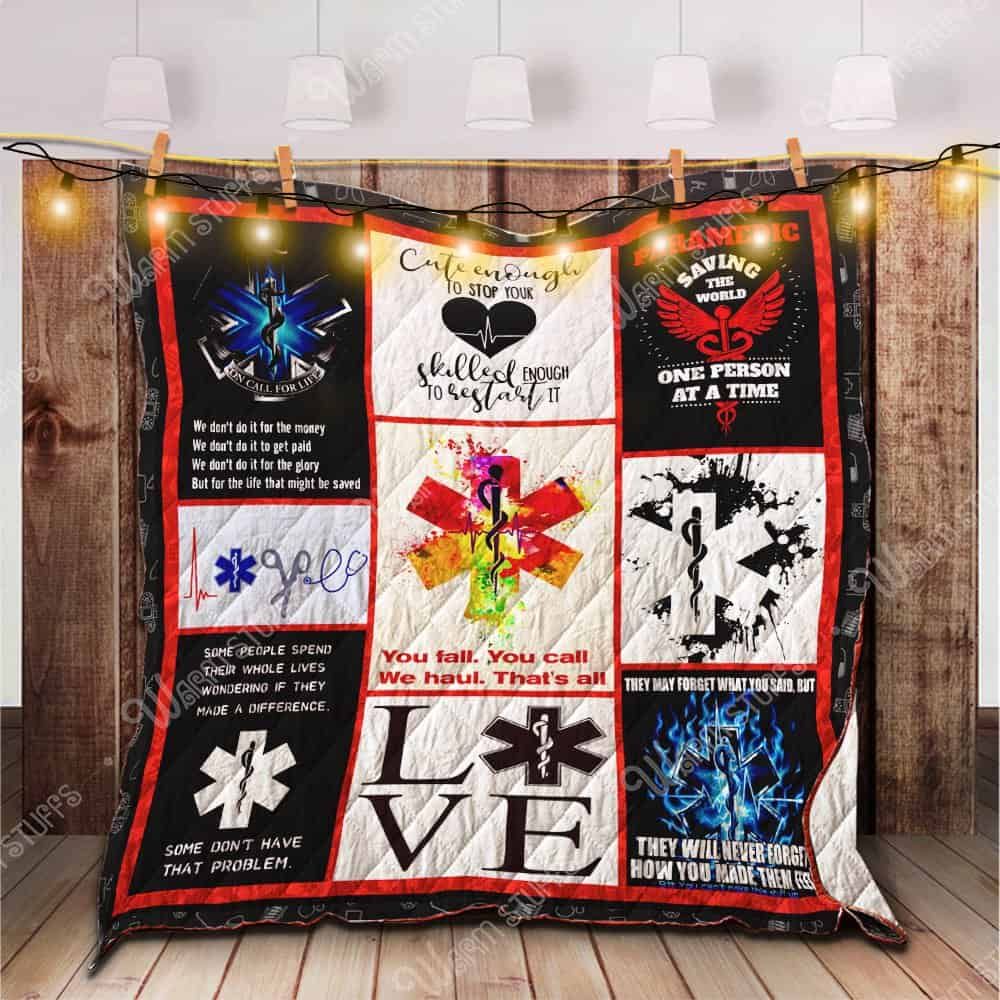 Paramedic BL 3D Quilt Blanket 2663