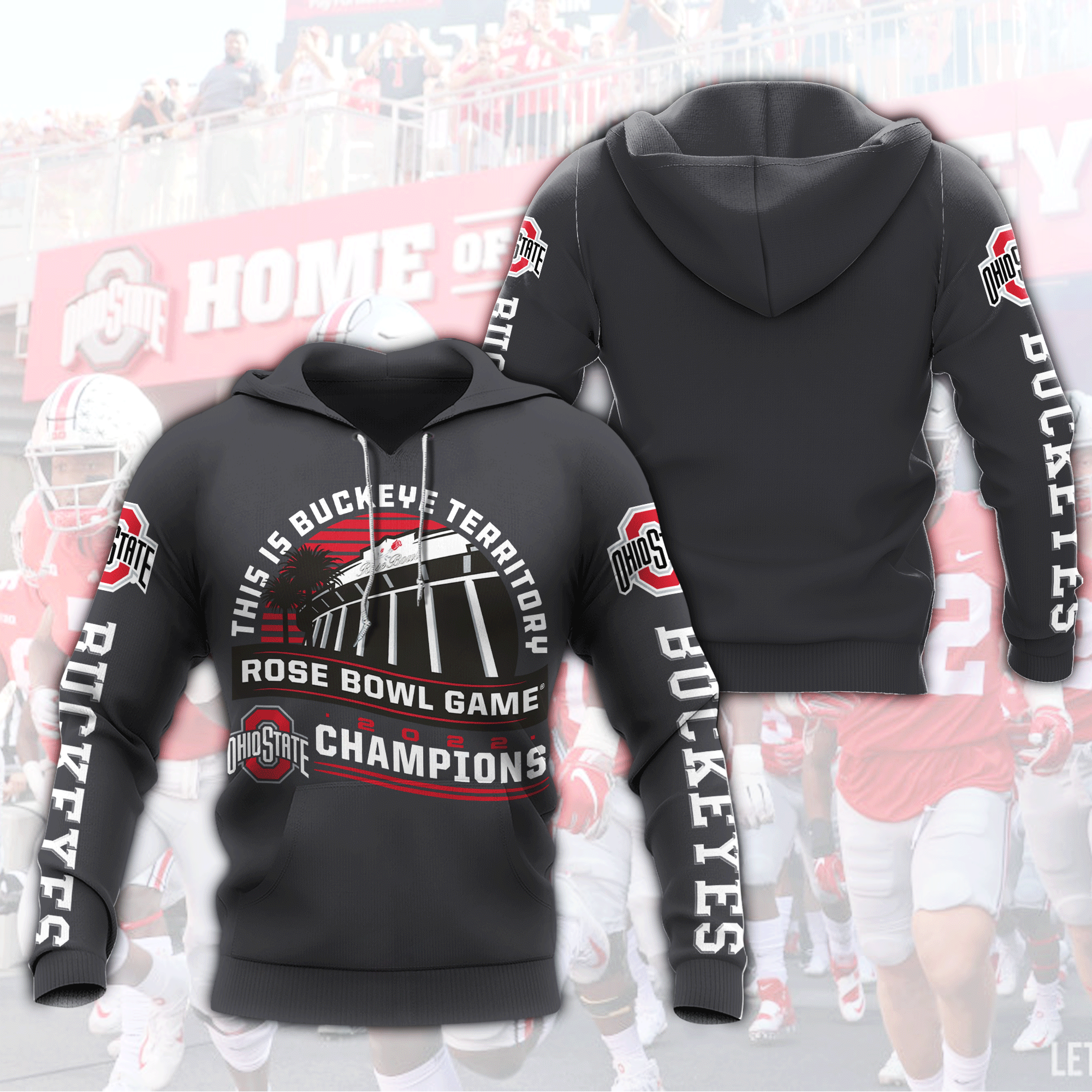 Ohio State Buckeyes 3D All Over Printed Shirts